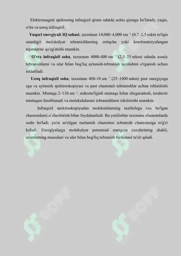 Dori moddalarining tahlilida zamonaviy IQ va UB-spektroskopiya usullarining qo'llanilishi. Referat, 11 sahifa. 3