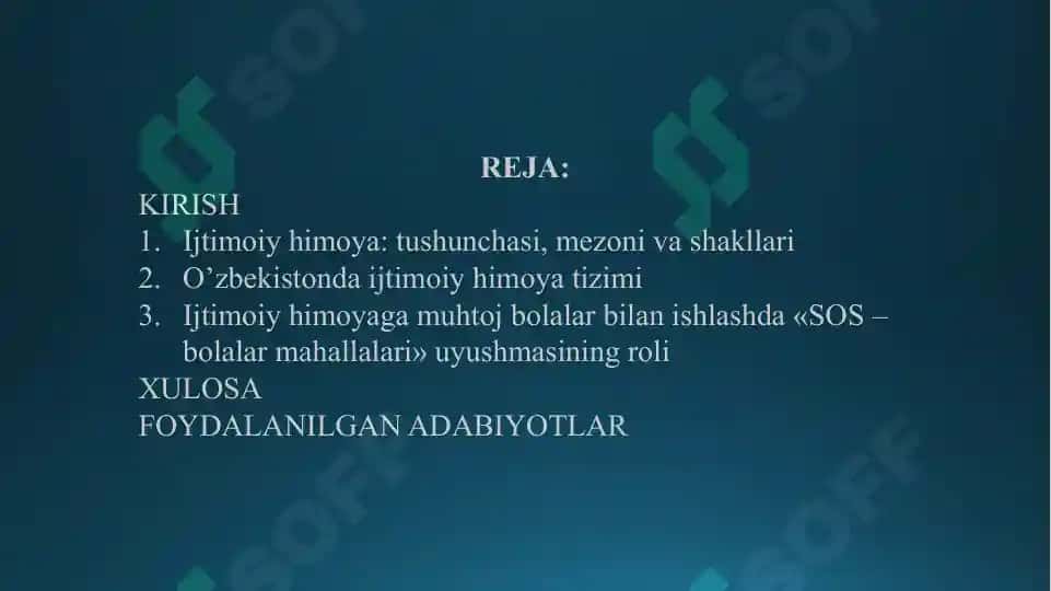 SOS-O’zbekiston bolalar mahallalari faoliyat yuritish tartibi 2