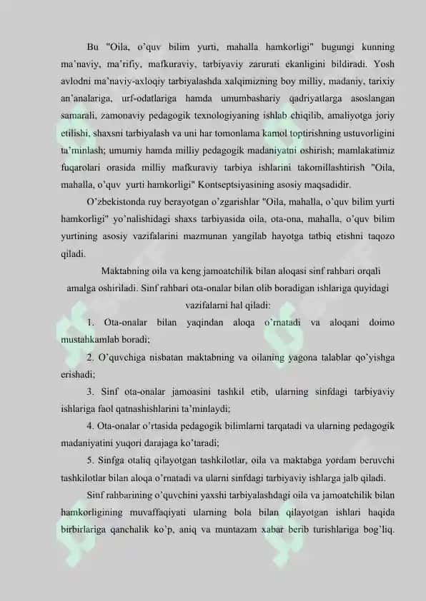 Ta’lim muassasasining ota-onalar jamoatchilik bilan guruh tarzidagi ishlash shakillari 4