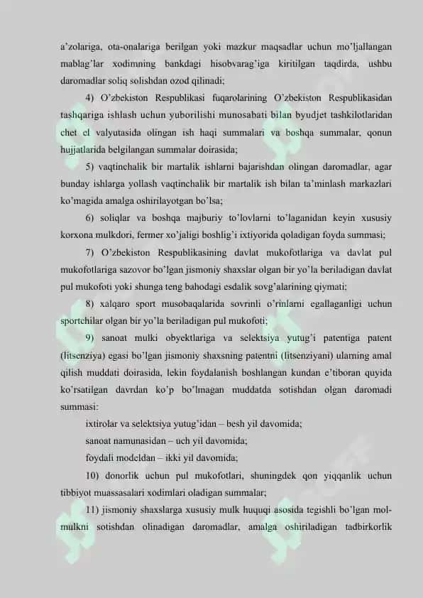 Jismoniy shaxslardan olinadigan daromad solig`i va uni undirish tartibi 3