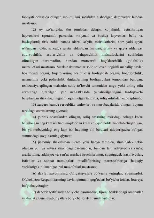 Jismoniy shaxslardan olinadigan daromad solig`i va uni undirish tartibi 4