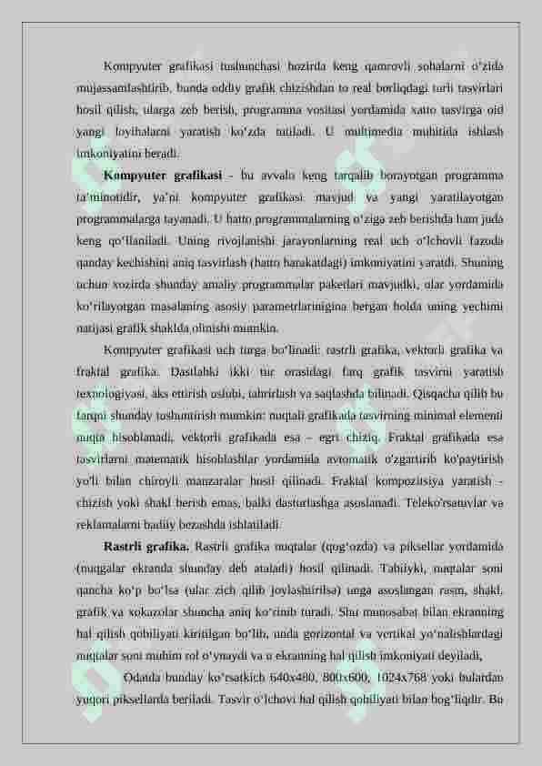 Adobe Photoshop dasturi va uning imkoniyatlari 7