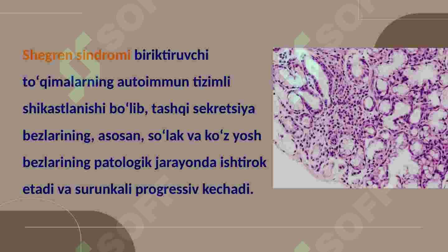 Shegren sindromi.Gastroezofelyar kasalligi 2