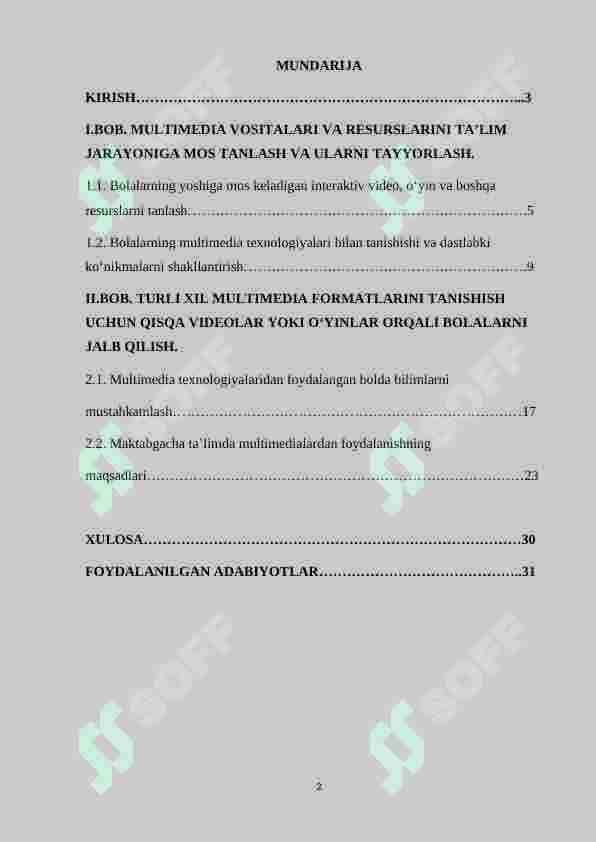 MAKTABGACHA TA'LIMDA MULTIMEDIALARDAN FOYDALANISH 2