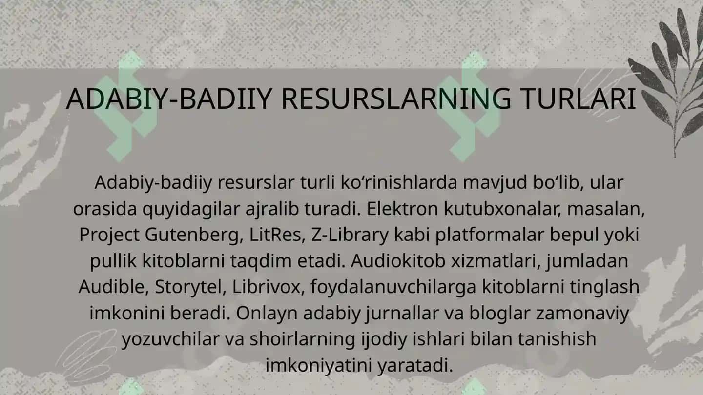 Internetdagi axborot resurslarining turlari 4