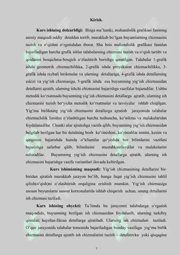 O’QUVCHILARGA YIG’ISH CHIZMALARNI TUZISH TARTIBINI O’RGATISH 3