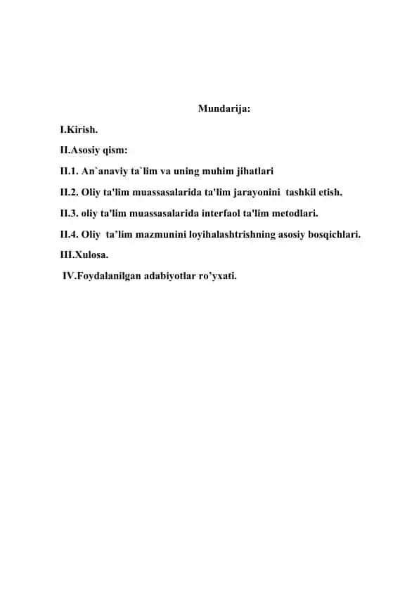 Interfaol ta'lim metodlari