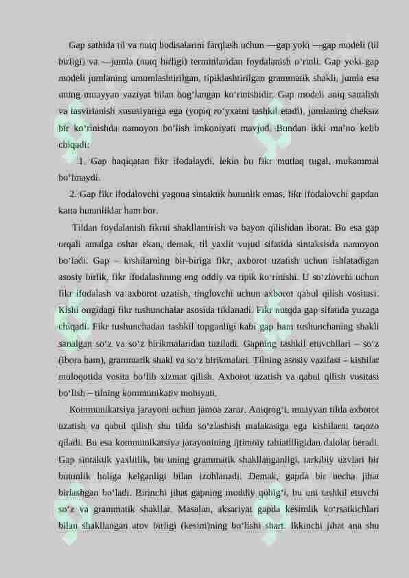 Gapning shakliy va mazmuniy xususiyatlari 7
