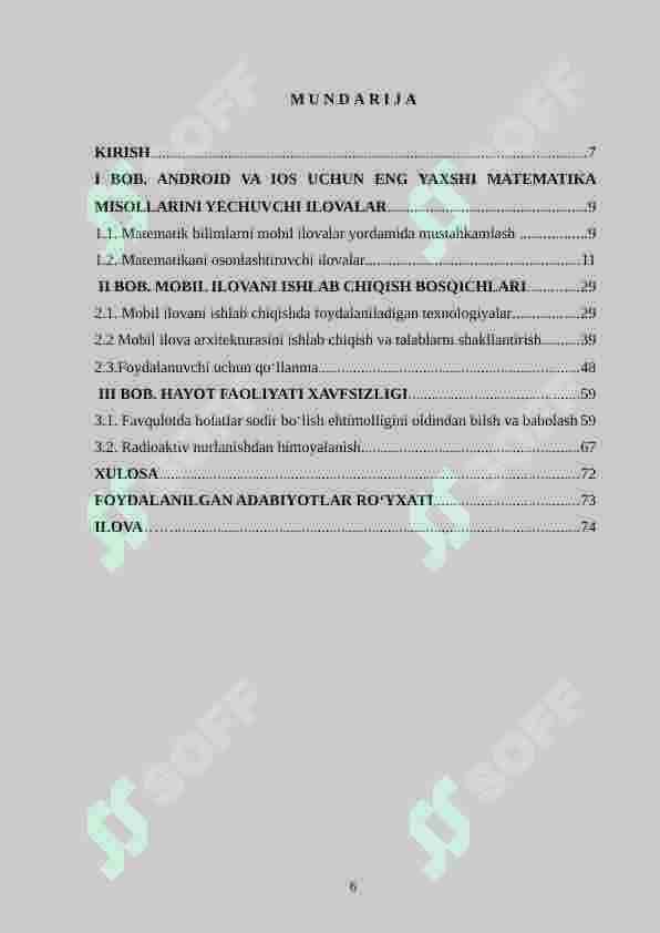 Bolalar uchun matematikani o‘rgatuvchi mobil ilovasini ishlab chiqish 6