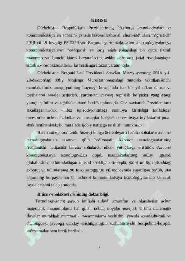 Bolalar uchun matematikani o‘rgatuvchi mobil ilovasini ishlab chiqish 7