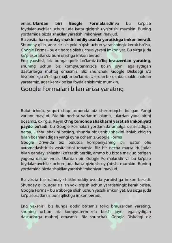 google forms 2