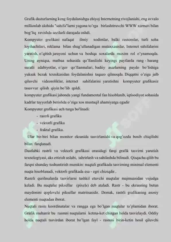 Kompyuterda Grafikasi Yordamida Grafik Display Muhiti 3