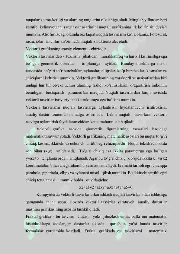 Kompyuterda Grafikasi Yordamida Grafik Display Muhiti 4