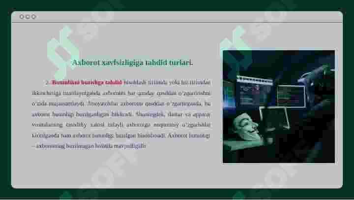 Kiberxavfsizlikda axborot xavfsizligini ta’minlashning asosiy  usullari va shifrlash masalalari 5
