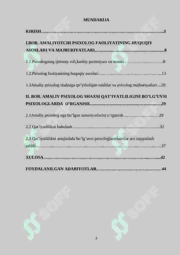 Amaliy psixologning huquq va majburiyatlari 3