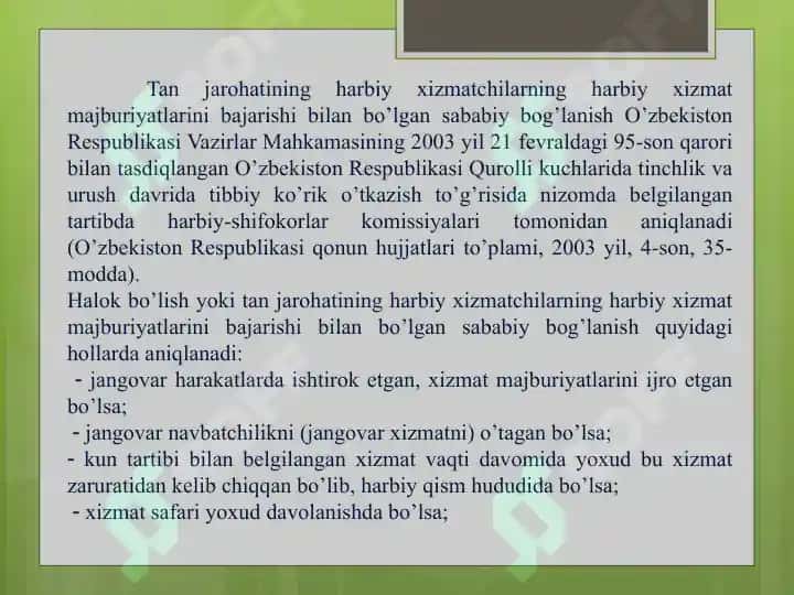 Harbiy xizmatchilar pensiya ta'minoti 7