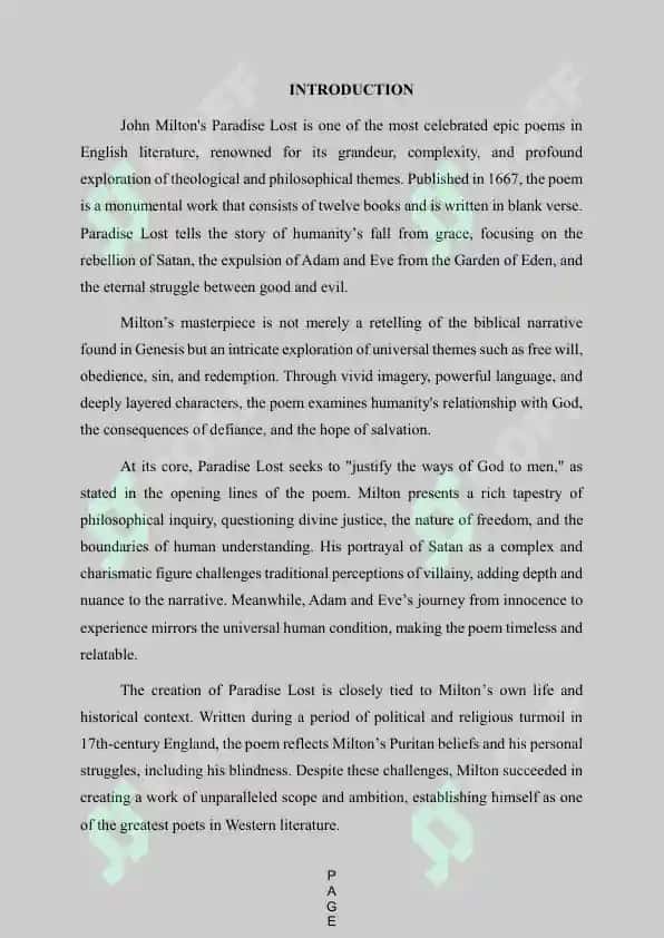 JOHN MILTON PARADISE LOST 3