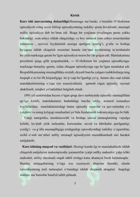 O'zbekiston Respublikasi rivojlanishining makroiqtisodiy ko'rsatkichlari 3