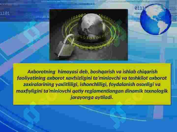 Axborot xavfsizligi sohasidagi ish boshlash 5