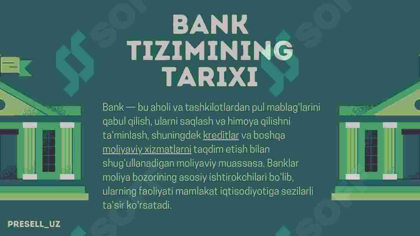 Bank tushunchasi va uning ahamiyati 2