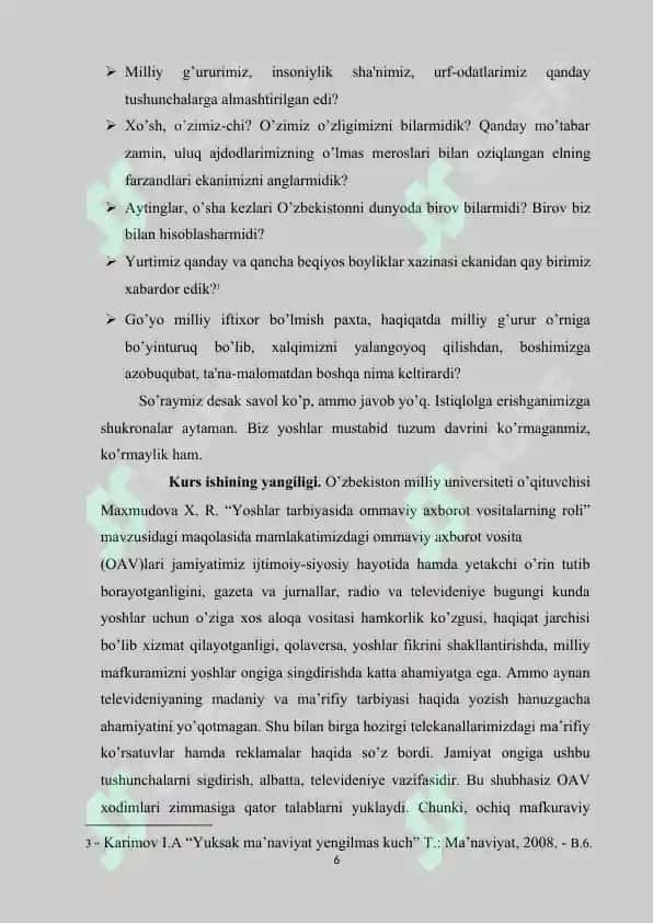Televideniyening madaniy va ma’rifiy vazifasi 5