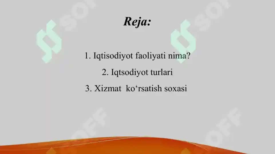 Iqtisodiy faoliyat turlari 2