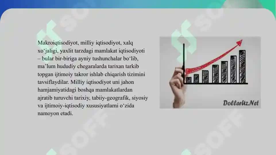 Milliy iqtisodiyot va uning makroqitisodiy o`lchamlari 4