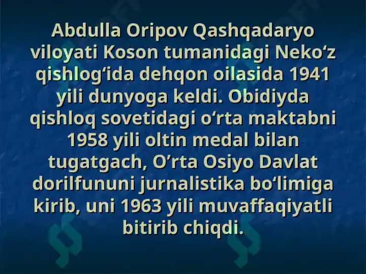 Abdulla Oripov 4