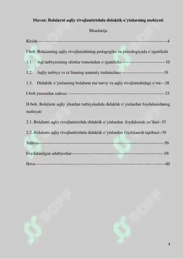 Bolalarni aqliy rivojlantirishda didaktik o’yinlarning mohiyati 2