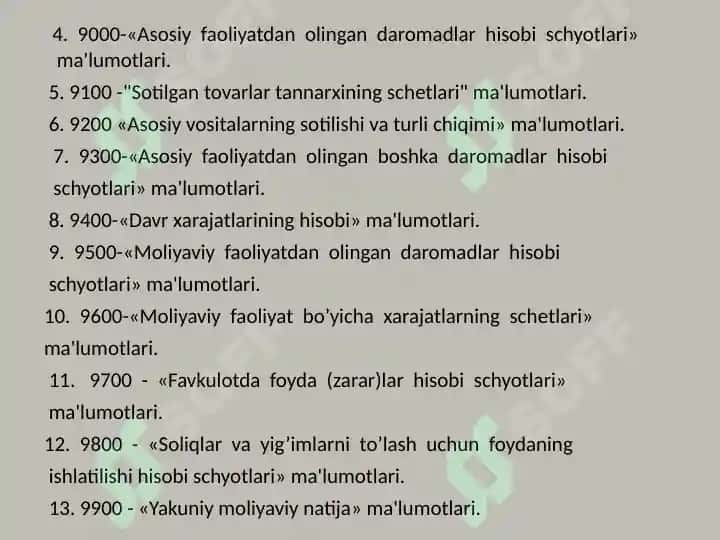 Mahsulotlarni sotilishi va undan ko'rilgan moliyaviy natijalar auditning xususiyatlari 7