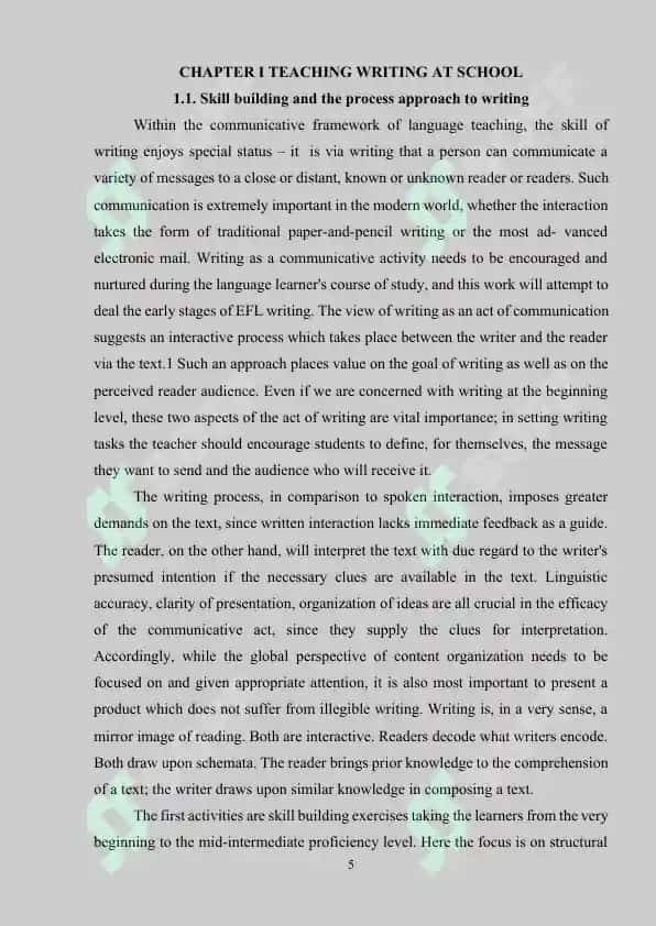 Teaching Writing 5