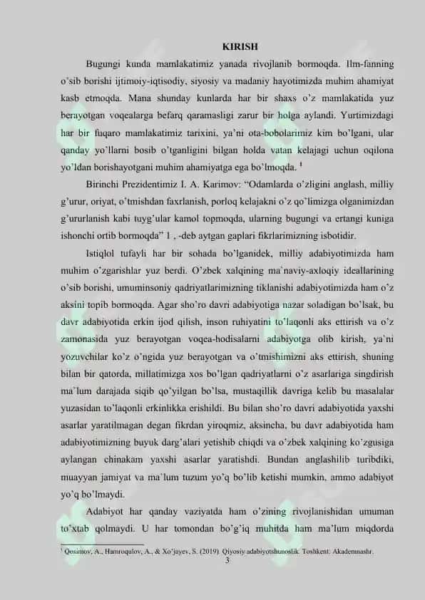 HIKOYADA DETALNING QO’LLANILISHI. NABI JALOLIDDIN HIKOYALARI MISOLIDA 3