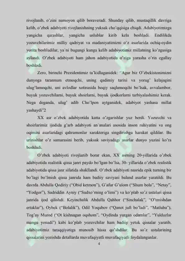 HIKOYADA DETALNING QO’LLANILISHI. NABI JALOLIDDIN HIKOYALARI MISOLIDA 4