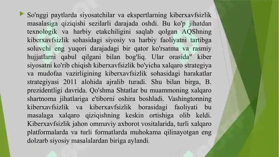 Kiberxavfsizlik yuzasidan xalqaro xujjatlar va chet el mamlakatlari tajribasi 4