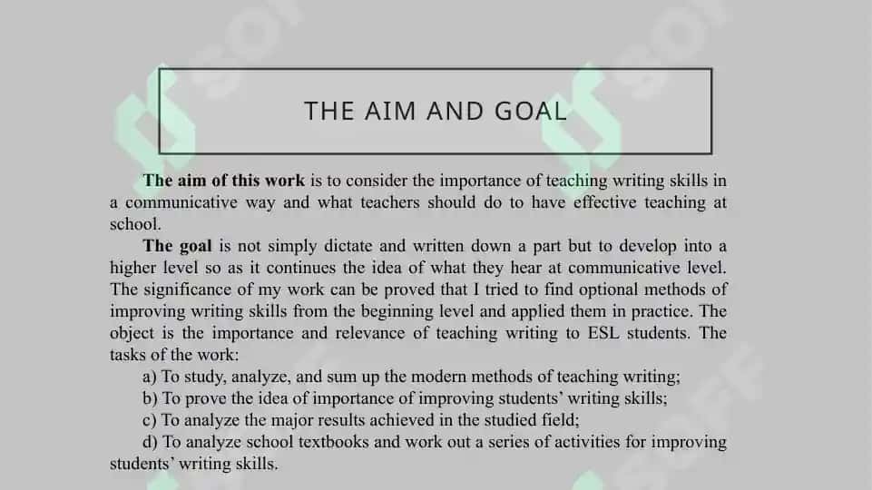 Writing skills 3