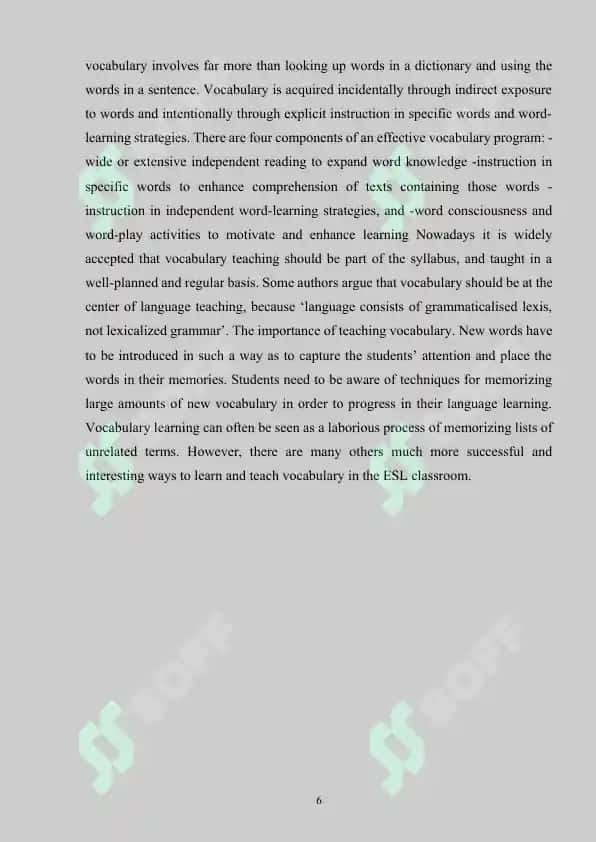 Teaching Vocabulary-Topic 6