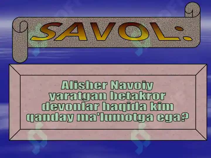 Alisher Navoiy devonlari tahlili 8