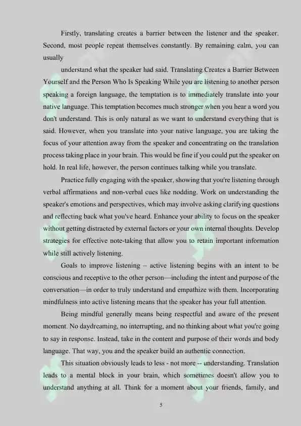 Teaching Listening Skills 5