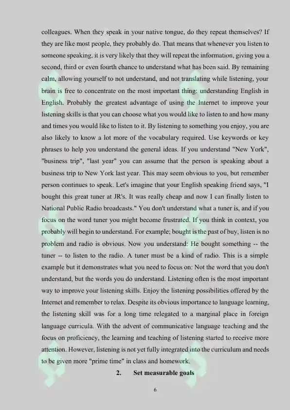 Teaching Listening Skills 6