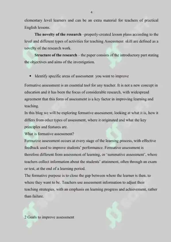 THEORETICAL FRAMEWORK OF ASSESSMENT 4
