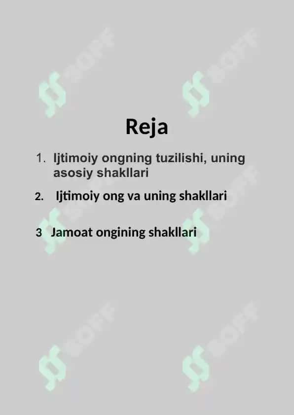 Ijtimoiy ong shakllari va darajalari 2