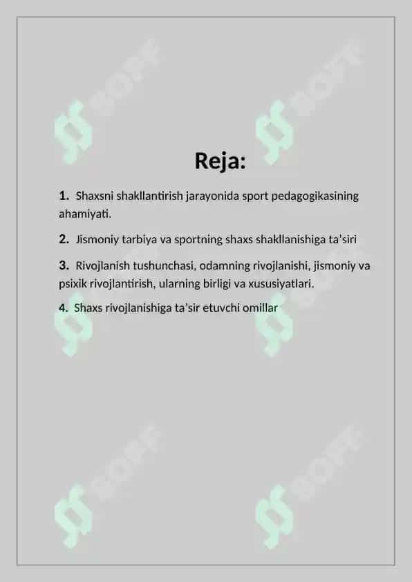 Shaxsni shakllantirish jarayonida sport pedagogikasining ahamiyati 2