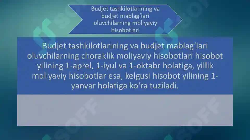 Budjet hisobi va hisoboti 4