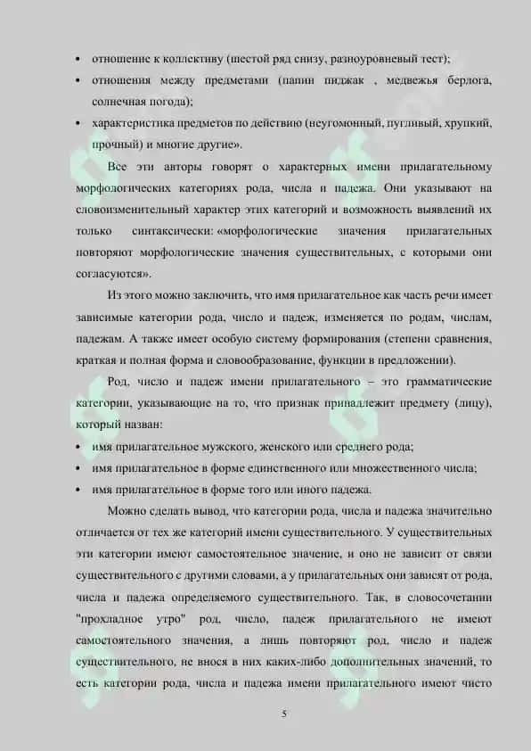 Развитие речи учащихся при изучении имен прилагательных 5