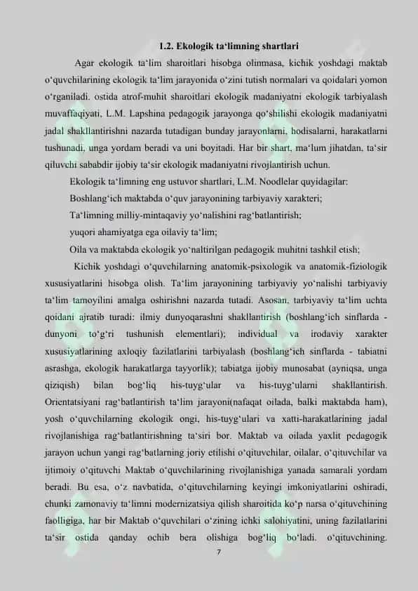Boshlang‘ich sinf o‘quvchilarini ekologik tarbiyalash 7