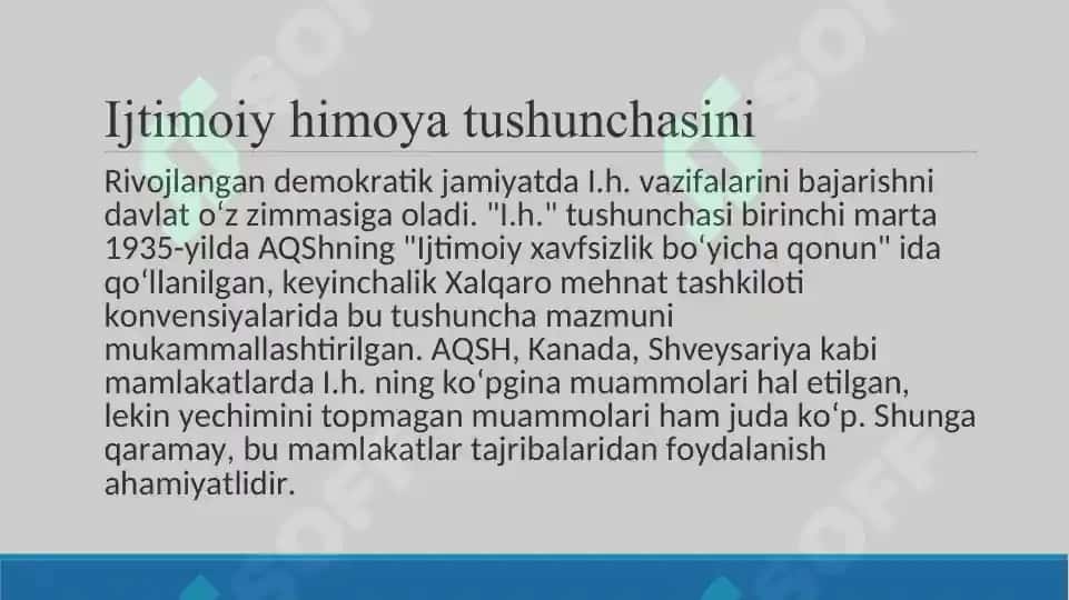 Ijtimoiy sohada davlat siyosatining takomillashib borishi 5