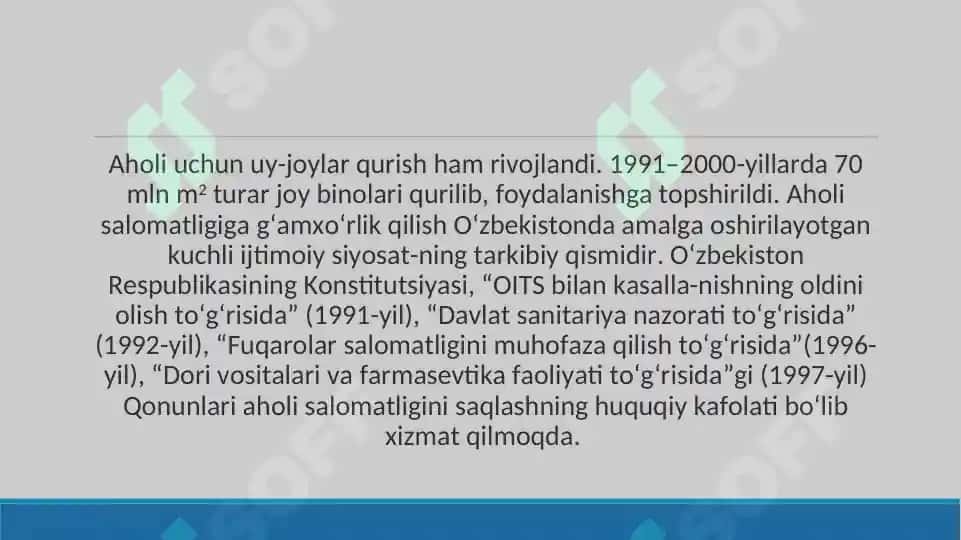 Ijtimoiy sohada davlat siyosatining takomillashib borishi 6