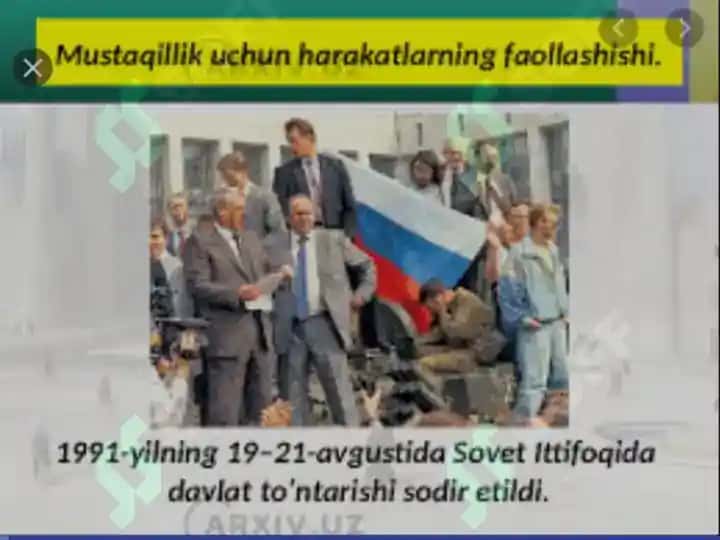 O‘zbekistonning mustaqillikka erishishi arafasidagi ijtimoiy-siyosiy, iqtisodiy ahvoli 3