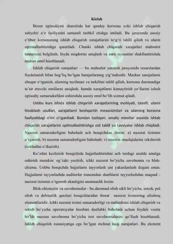 “Ishlab chiqarish xarajatlari”.doc 3