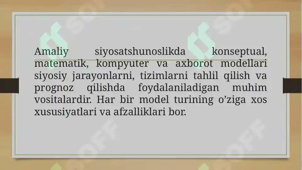 Amaliy siyosatshunoslik 3